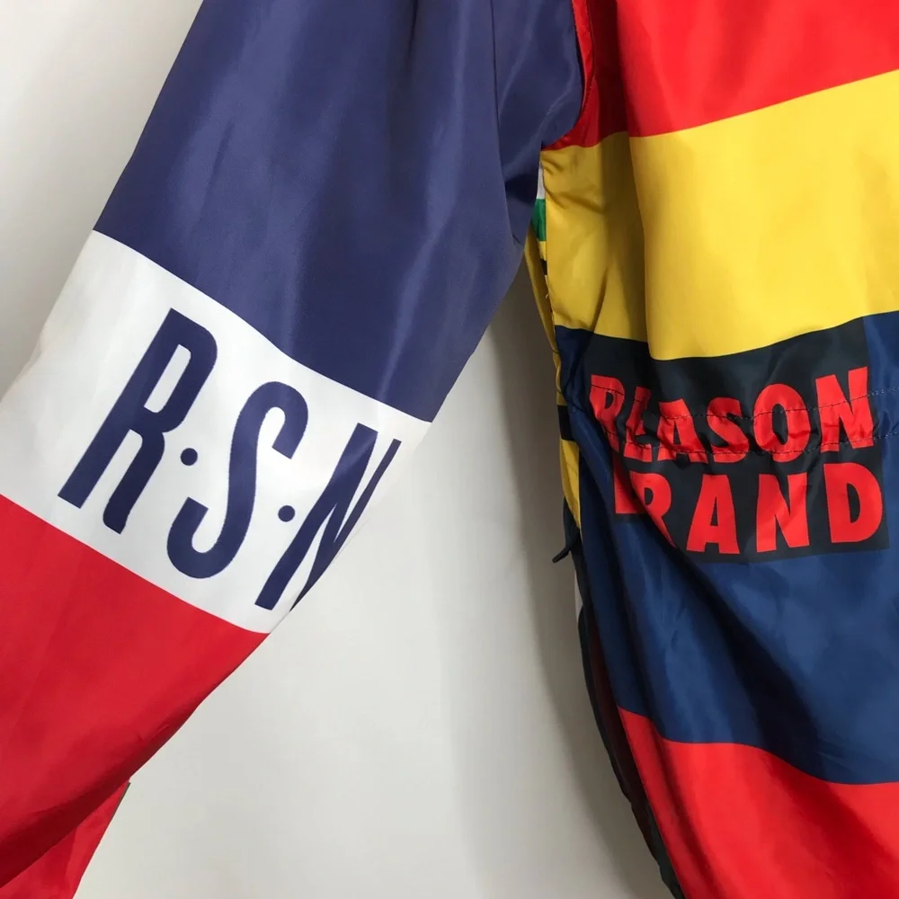 Reason Brand NYC Streetware Logo Full Zip Hooded Windbreaker Jacket XL - Picture 10 of 13